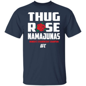 Thug Rose Namajunas UFC G500 5.3 oz. T-Shirt Navy S