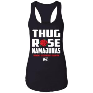 Thug Rose Namajunas UFC NL1533 Ladies Ideal Racerback Tank Black S