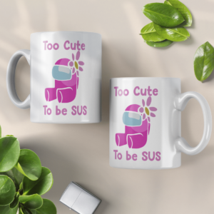 Too Cute To Be Sus Among Us Coffee Mug product photo 4