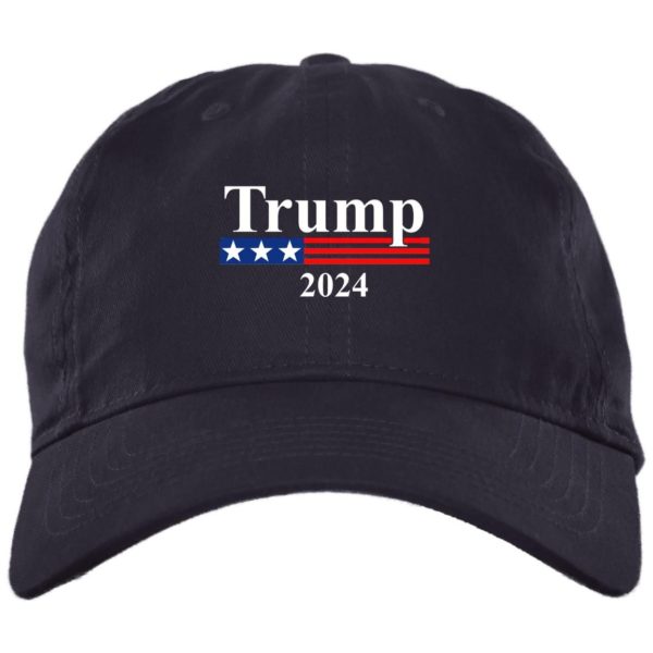 Trump 2024 Cap BX001 Brushed Twill Unstructured Dad Cap Navy One Size