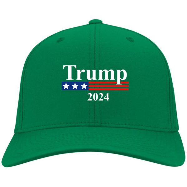 Trump 2024 Cap CP80 Twill Cap Kelly Green One Size