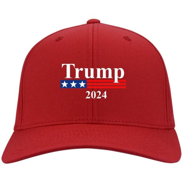 Trump 2024 Cap CP80 Twill Cap Red One Size