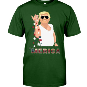 Trump Bae Salt Merica American Flag Shirt Classic T-Shirt Forest Green S