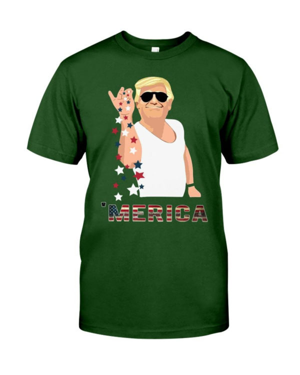 Trump Bae Salt Merica American Flag Shirt Classic T-Shirt Forest Green S