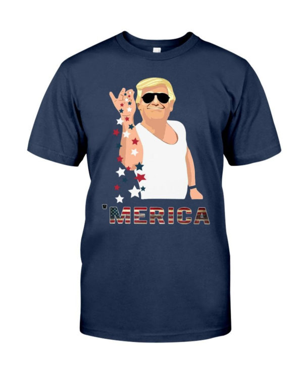 Trump Bae Salt Merica American Flag Shirt Classic T-Shirt J Navy S