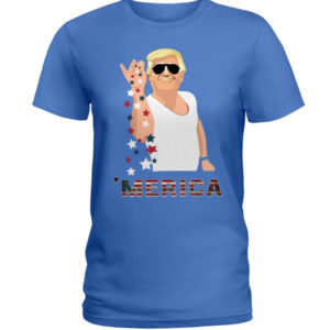 Trump Bae Salt Merica American Flag Shirt Ladies T-Shirt Royal Blue S