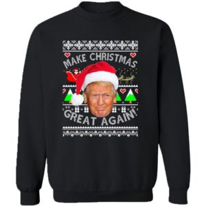 Trump Make Christmas Great Again Christmas Sweatshirt Sweatshirt Black S
