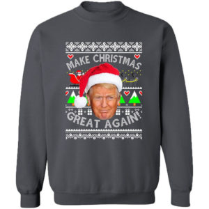 Trump Make Christmas Great Again Christmas Sweatshirt Sweatshirt Navy S