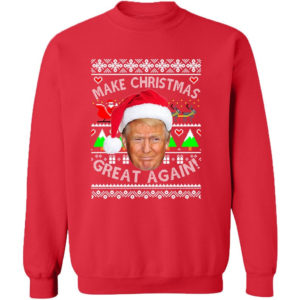 Trump Make Christmas Great Again Christmas Sweatshirt Sweatshirt Red S