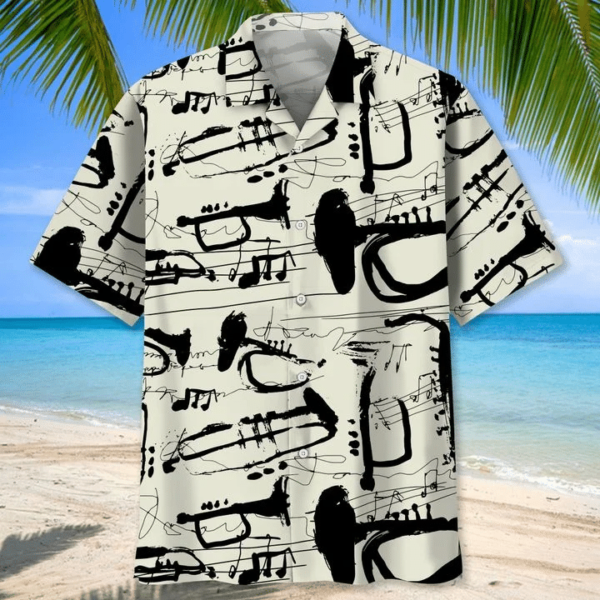Trumpet Instrument Hawaiian Shirt product photo 2