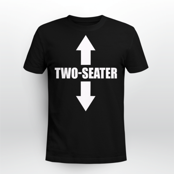 Two Seater Funny Shirt Unisex T-shirt Black S