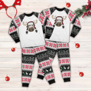 Ugly Moose Christmas Reindeer Family Set Pajamas Christmas Pajamas Kid Pajamas Shirt Pink 2Y