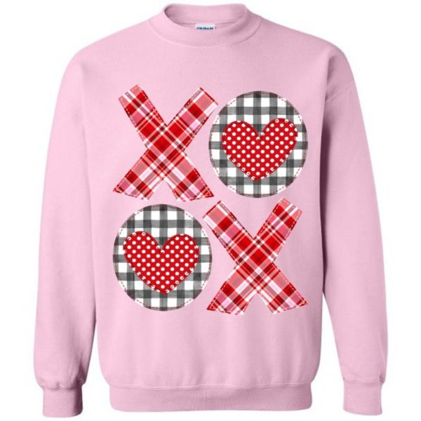 Valentine's Day Love XOXO Sweatshirt Sweatshirt Pink S