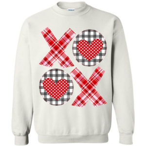 Valentine's Day Love XOXO Sweatshirt Sweatshirt White S