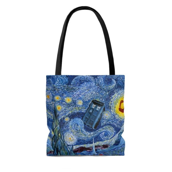Van Gogh’s Painting Starry Night Doctor Who All Over Print Tote Bag product photo 3