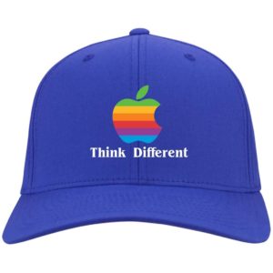 Vintage Think Different Apple Mac Hat | Cap CP80 Twill Cap Royal One Size