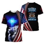 Welder American Jesus Faith Lion 3D Printed T-Shirt 3D T-Shirt Black S