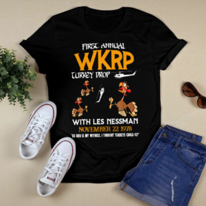 WKRP Turkey Drop Shirt product photo 1