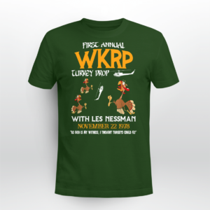 WKRP Turkey Drop Shirt Unisex T-shirt Forest Green S