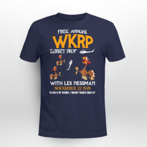 WKRP Turkey Drop Shirt Unisex T-shirt Navy S