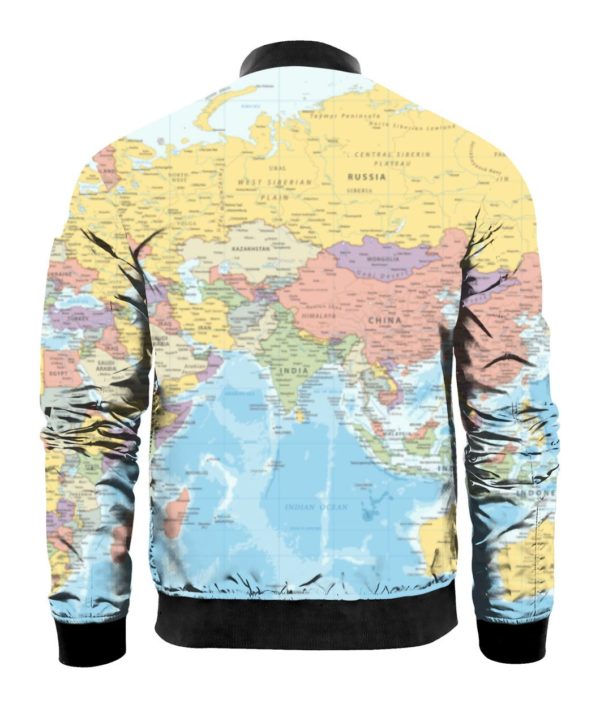 World Map, USA Map All Over Print 3D Shirt product photo 11