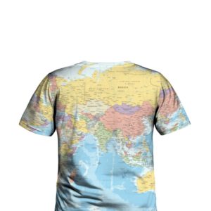 World Map, USA Map All Over Print 3D Shirt product photo 17