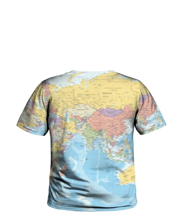 World Map, USA Map All Over Print 3D Shirt product photo 17