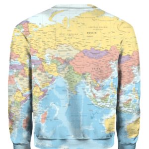 World Map, USA Map All Over Print 3D Shirt product photo 5