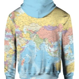 World Map, USA Map All Over Print 3D Shirt product photo 9