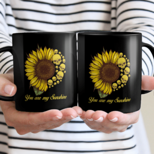 You Are My Sunshine Skull Sunflower Coffee Mug product photo 1