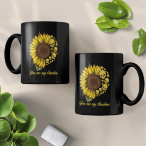 You Are My Sunshine Skull Sunflower Coffee Mug product photo 4