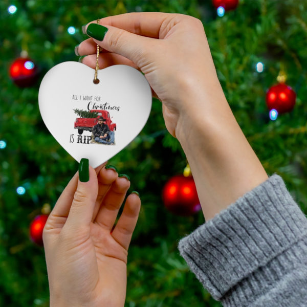 All I Want For Christmas Is Rip Christmas Ornaments product photo 5