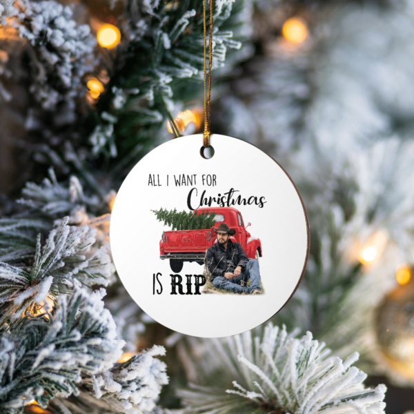 All I Want For Christmas Is Rip Circle Ornament product photo 2