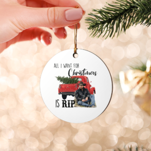 All I Want For Christmas Is Rip Circle Ornament product photo 3