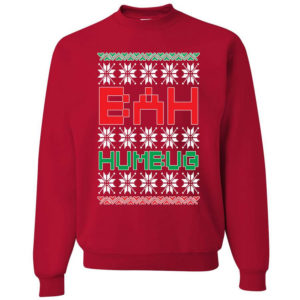 Bah Humbug Funny Christmas Sweatshirt Sweatshirt Red S