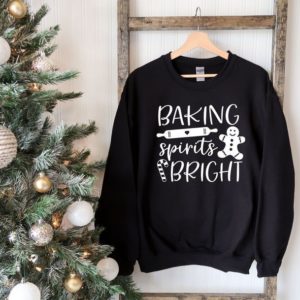 Baking Spirits Bright Christmas Sweatshirt Sweatshirt Black S