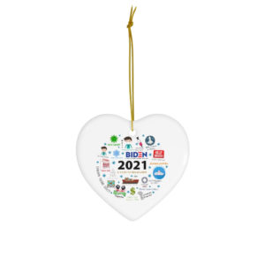 Binden 2021 A Year To Remember Ceramic Ornaments Heart One Size