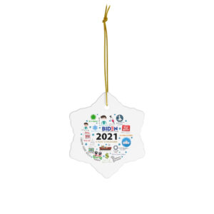 Binden 2021 A Year To Remember Ceramic Ornaments Snowflake One Size