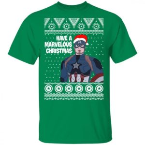 Captain Have A Marvelous Christmas Shirt Unisex T-Shirt Irish Green S