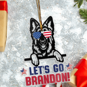 Dog Let's Go Brandon Meca Ornament product photo 2
