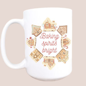 Gingerbread House Baking Spirits Bright Coffee Mug product photo 1