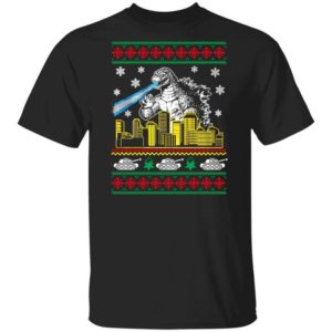 Godzilla Superpower Ugly Christmas Shirt Unisex T-Shirt Black S