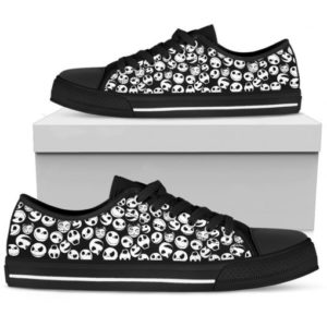 Jack Skellington & Sally Lover Low Top Shoes For Men And Women - Women's Shoes - Black