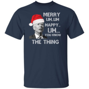 Joe Biden Merry Uh Uh Happy Uh You Know The Thing Christmas Shirt product photo 2