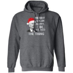 Joe Biden Merry Uh Uh Happy Uh You Know The Thing Christmas Shirt product photo 4