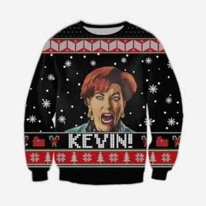 Kevin! Home Alone Christmas Sweater AOP Sweater Black S