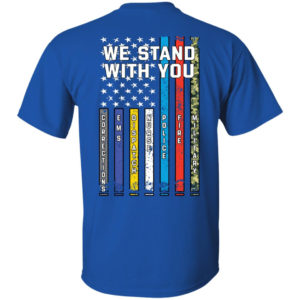 Thin Line We Stand With You Shirt Unisex T-Shirt Royal S