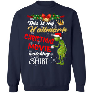 This Is My Hallmark Christmas Movie Watching Shirt Christmas Sweatshirt Navy S