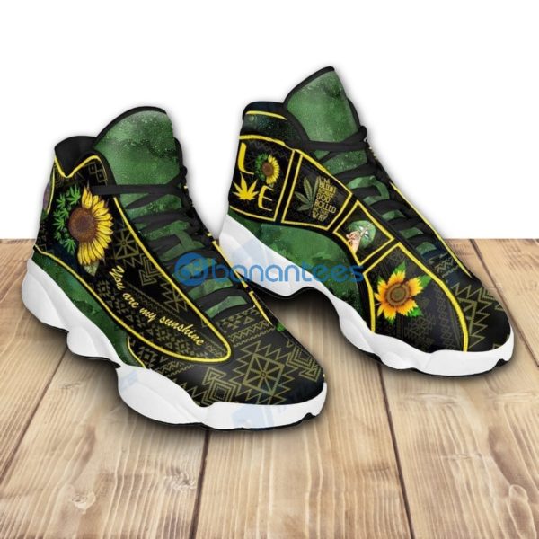 Weed Native Pattern Sunflower You Are My Sunshine Air Jordan 13 Sneakers Shoes Product Photo