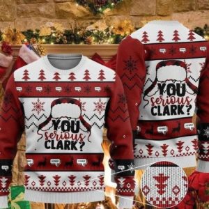 You Serious Clark? Xmas Christmas Sweater AOP Sweater Red S